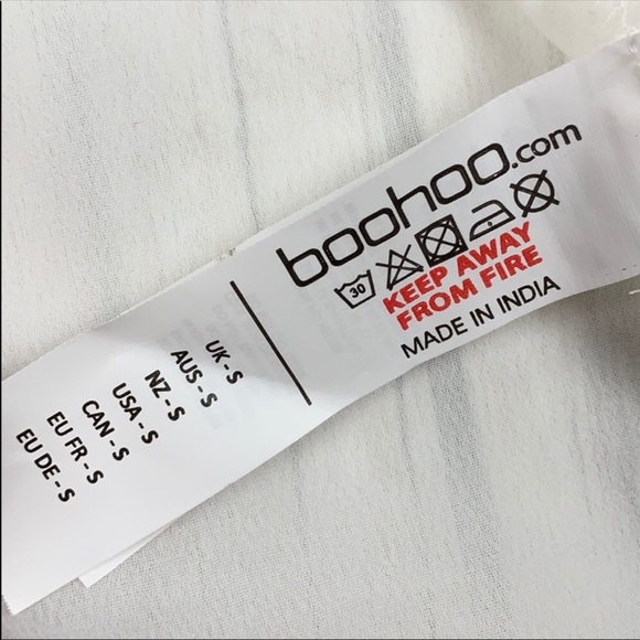 Boohoo Sheer Embroidered Edge Kimono/Cover - Picture 5 of 7